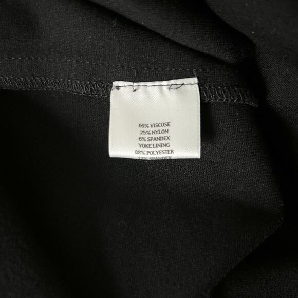 Eileen Fisher 3/4 Sleeve Mini Dress in Black Size Large - Picture 5 of 5